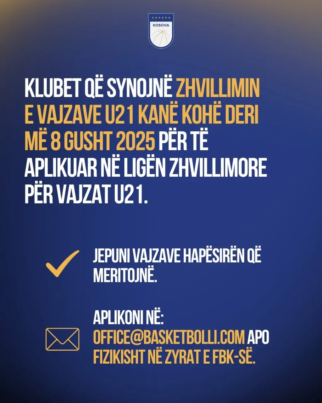 Mos e humbisni këtë mundësi për zhvillimin e klubit tuaj